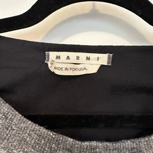 Marni heather gray sweatshirt with pouch pocket EUC - size 38 (US 4/6 or Sm) - Picture 5 of 13